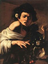 Haga click para ver la imagen ampliada boy bitten by a lizard - florence.jpg